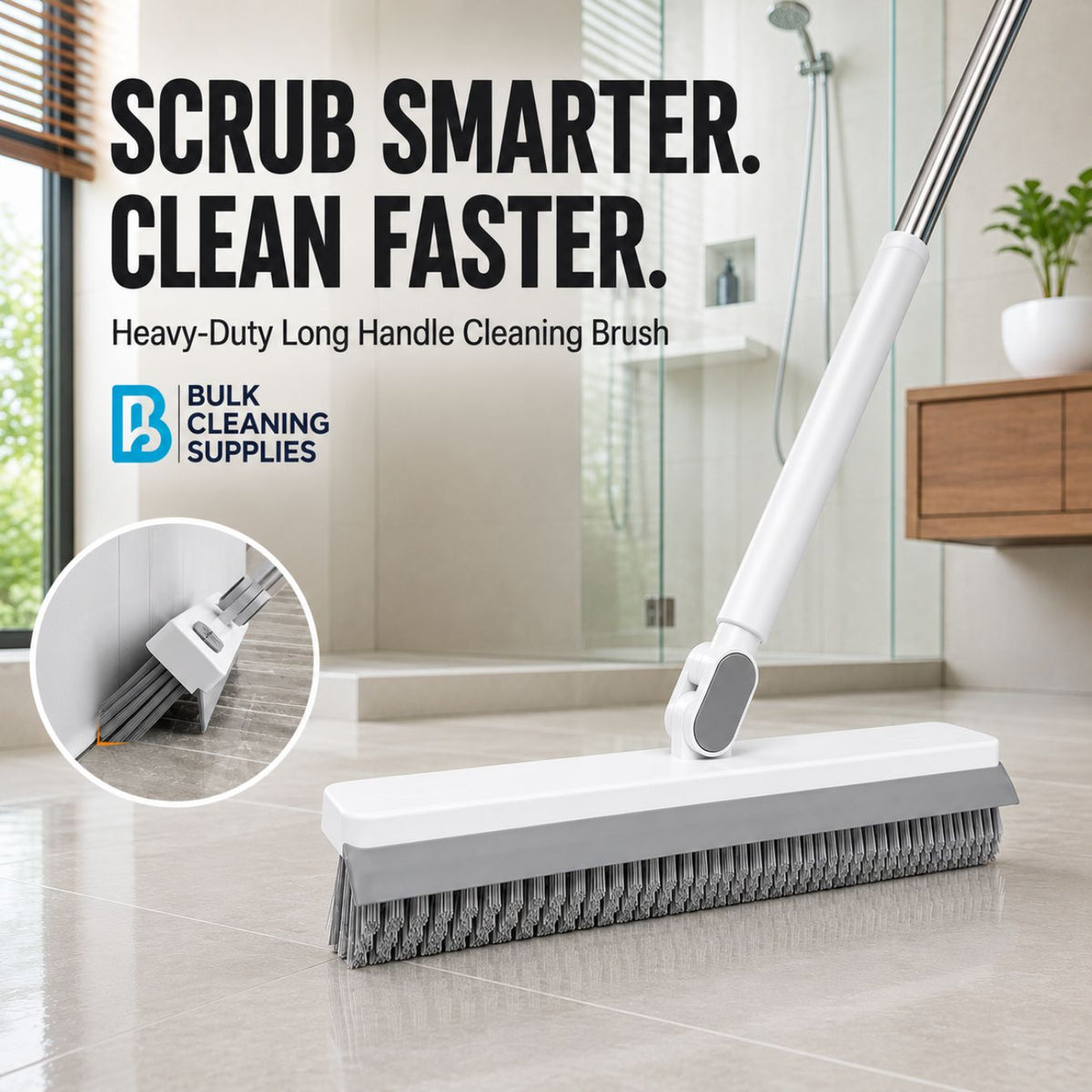 2-in-1 Scrub Brush + Squeegee