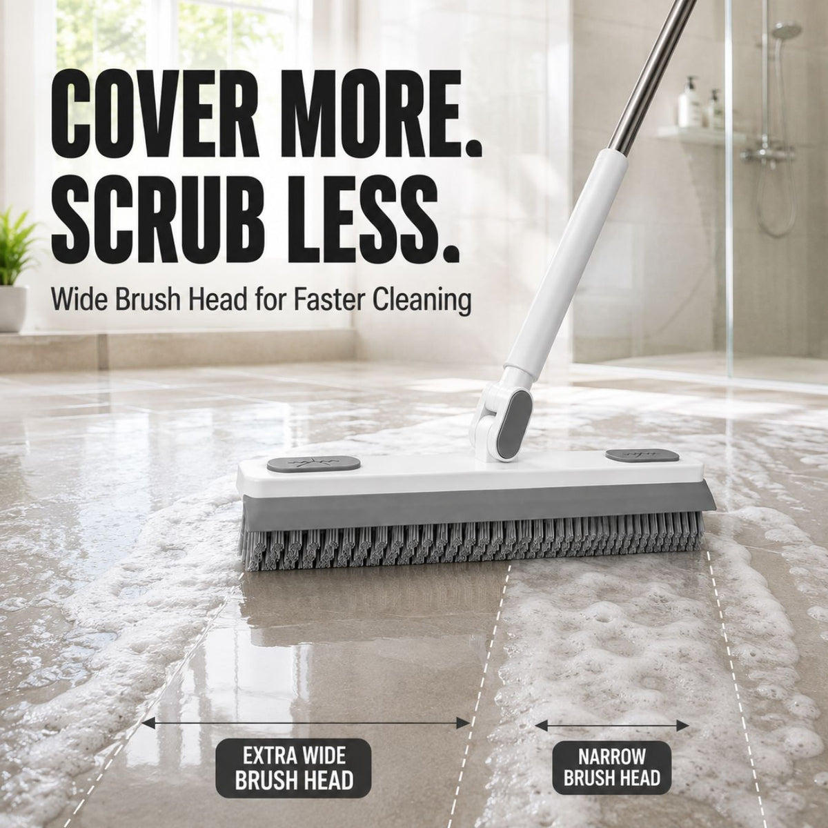 2-in-1 Scrub Brush + Squeegee