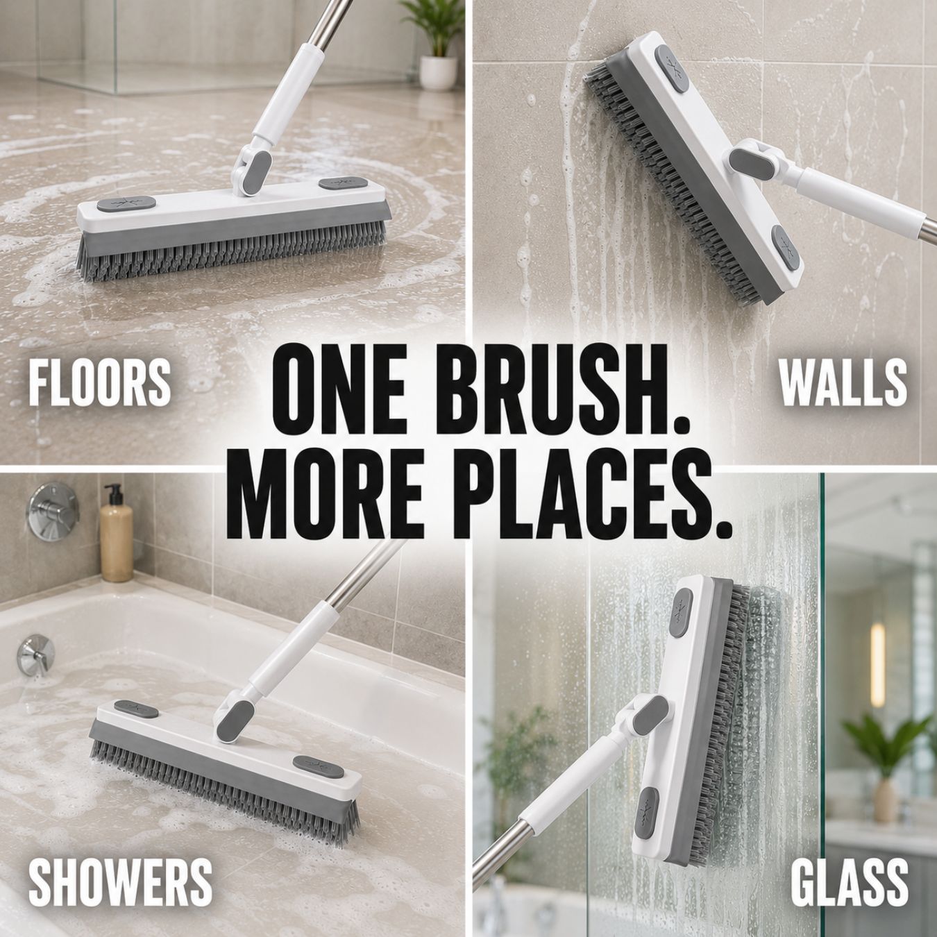 2-in-1 Scrub Brush + Squeegee