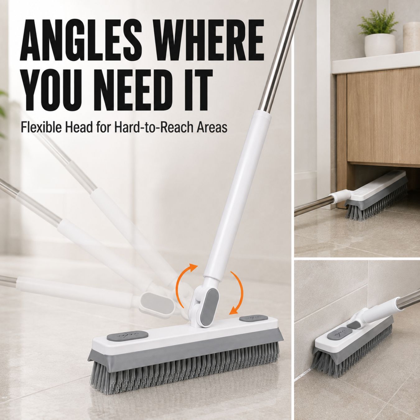 2-in-1 Scrub Brush + Squeegee