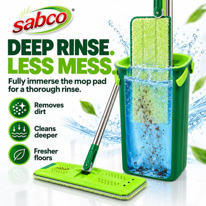 Sabco Gen 2 Rinse N’ Wring Microfibre Floor Mop Set