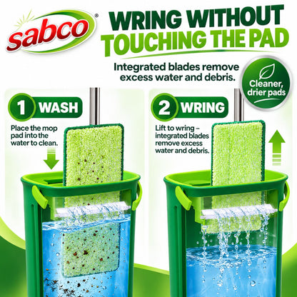 Sabco Gen 2 Rinse N’ Wring Microfibre Floor Mop Set
