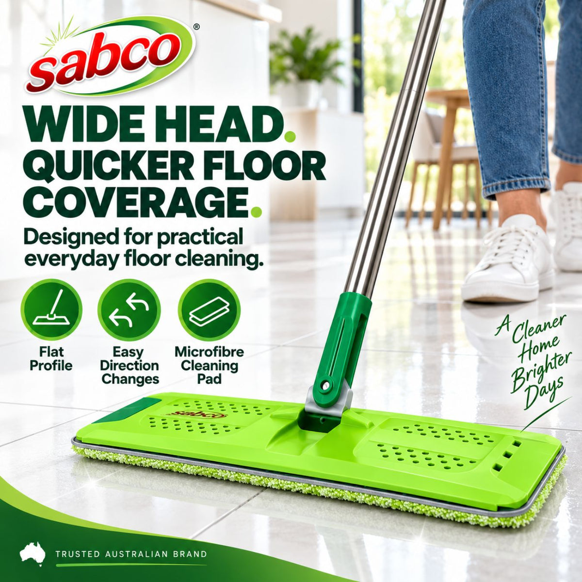 Sabco Gen 2 Rinse N’ Wring Microfibre Floor Mop Set
