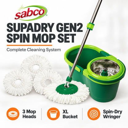 Sabco SupaDry Gen2 Spin Mop Set
