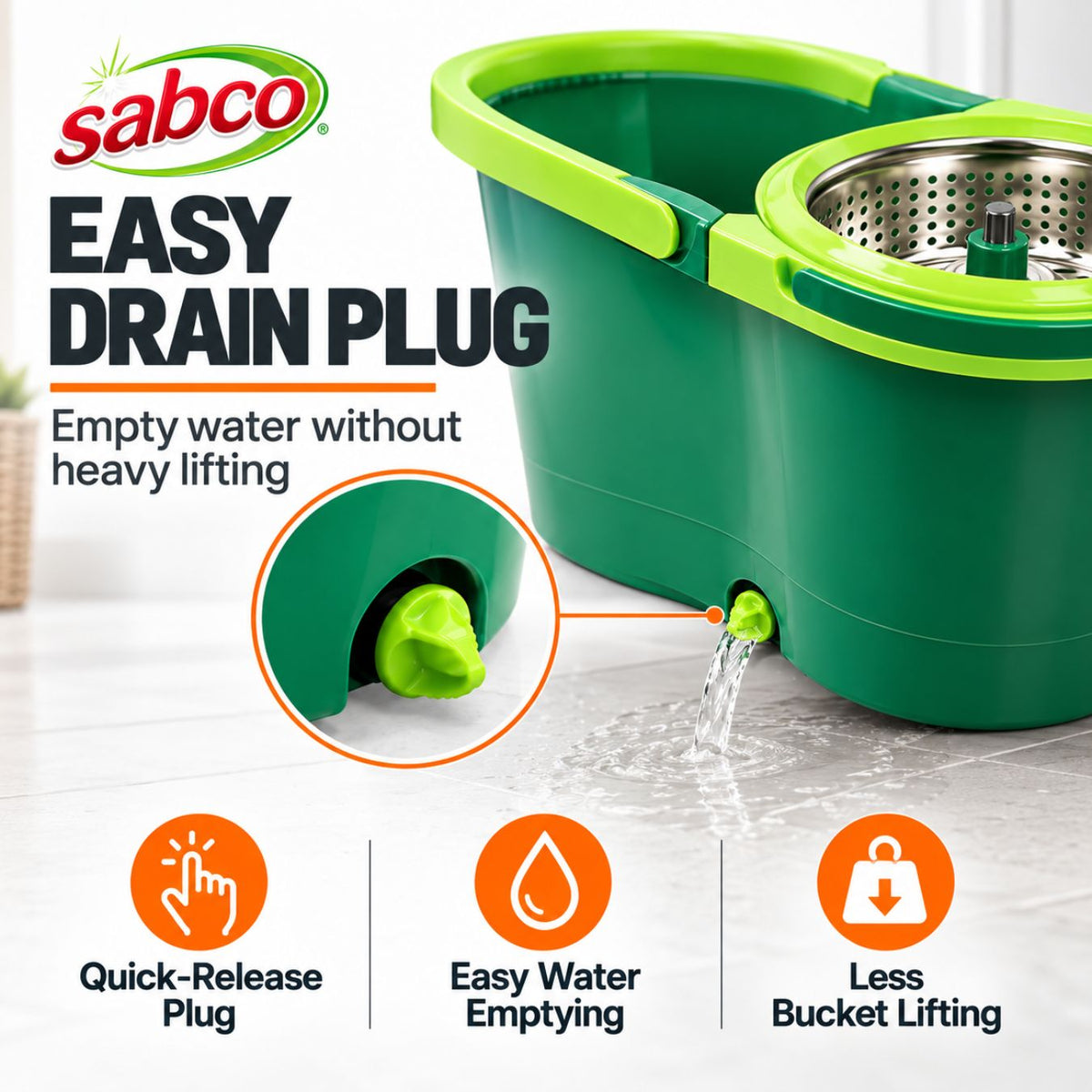 Sabco SupaDry Gen2 Spin Mop Set