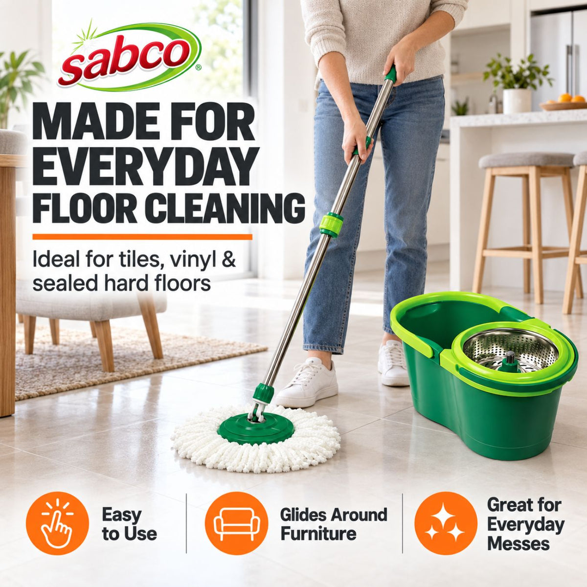 Sabco SupaDry Gen2 Spin Mop Set